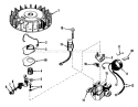 Magneto Diagram and Parts List for 31304 4000001-4999999 - 1974 Toro Snow Blower