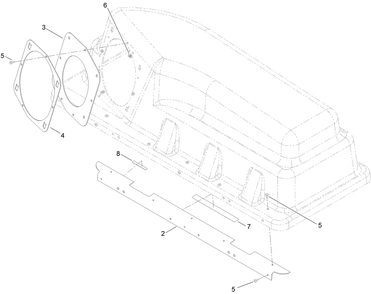 Bagger Top Assembly No. 140-5096 Diagram and Parts List for 79601 400000000 - 999999999 Toro Lawn Tractor