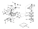 Carburetor Diagram and Parts List for 31412 2000001-2999999 - 1972 Toro Snow Blower