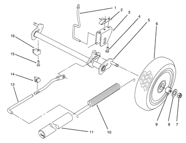 Rear Axle Assembly Diagram and Parts List for 21000BC 5900001 - 5999999 Toro Lawn Tractor Accessories