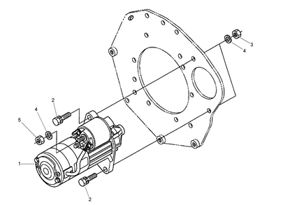 Starter Installation Assembly Diagram and Parts List for 74265TE (270000001-270999999)(2007) Toro Lawn Mower