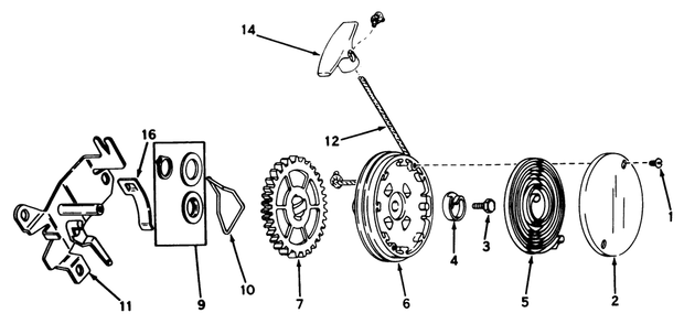 Rewind Starter N0. 590519 Diagram and Parts List for 21500 6000001 - 6999999 Toro Lawn Mower