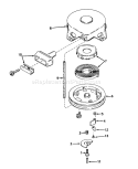 Page K Diagram and Parts List for 31677 6000001-6999999 - 1976 Toro Snow Blower