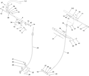 Motion Control Assembly Diagram and Parts List for 74534TE (313000001-313999999)(2013) Toro Lawn Mower
