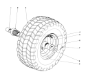 Part Location Diagram of 241-112 Toro Wheel Assembly.