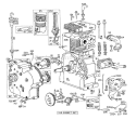 Part Location Diagram of 222299 Husqvarna Lock, Connecting Rod Screw