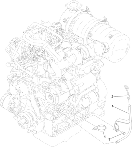 Dipstick Assembly No. 139-4845 Diagram and Parts List for 139-4845  Toro Lawn Tractor Accessories