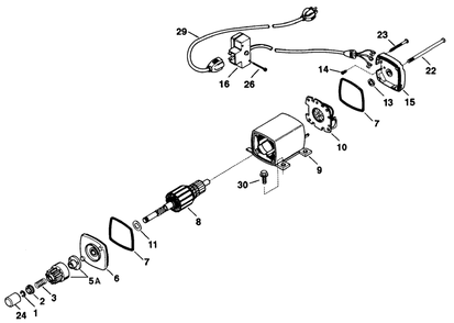 Electric Starter Kit No. 38-7590 (Optional) Diagram and Parts List for 38062 8900001 - 8999999 Toro Snow Blower