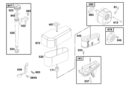 Engine Briggs & Stratton Model 195707-0421-E1 Diagram and Parts List for 70060 89000001 - 89999999 Toro Lawn Tractor