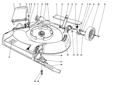 Part Location Diagram of 274520 Toro Pivot Nut