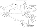 Brake And Clutch Linkage 3 & 5 Speeds Diagram and Parts List for 32-11B301 1987 Toro Lawn Tractor