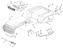 Body Assembly Diagram and Parts List for 32-12B5A2 1000001-1999999 - 1991 Toro Lawn Tractor