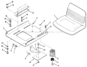 Seat Assembly Diagram and Parts List for 32-12B5A2 1000001-1999999 - 1991 Toro Lawn Tractor