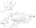 Engine, Fuel & Exhaust Assembly Diagram and Parts List for 32-12B5A2 1000001-1999999 - 1991 Toro Lawn Tractor
