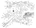 Transmission Linkage Assembly (212-H) Diagram and Parts List for 32-12B5A3 1000001-1999999 - 1991 Toro Lawn Tractor