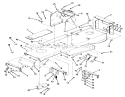 Part Location Diagram of 78-8430 Toro Wldment-Hoodstand B
