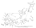 Front Axle & Steering Assembly Diagram and Parts List for 32-12B5A3 1000001-1999999 - 1991 Toro Lawn Tractor