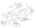 Frame, Sheet Metal And Covers Diagram and Parts List for 32-08B501 1987 Toro Lawn Tractor