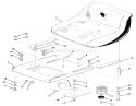 Seat And Suspension Diagram and Parts List for 32-11BX02 1988 Toro Lawn Tractor