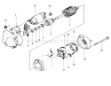 Electric Starter Diagram and Parts List for 32-11BX02 1988 Toro Lawn Tractor