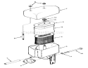 Air Cleaner Diagram and Parts List for 32-12O501 1990 Toro Lawn Tractor