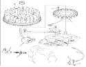Ignition Diagram and Parts List for 32-12O501 1990 Toro Lawn Tractor