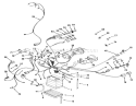 Electrical System Diagram and Parts List for 32-10BE01 1990 Toro Lawn Tractor