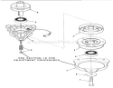 Engine Pulley & Pto Clutch Diagram and Parts List for 32-10BE01 1990 Toro Lawn Tractor