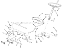Front Axle & Steering Assembly Diagram and Parts List for 32-10BE02 1000001-1999999 - 1991 Toro Lawn Tractor