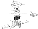 12.5hp Engine Air Cleaner Assembly Diagram and Parts List for 32-12O503 2000001-2999999 - 1992 Toro Lawn Tractor