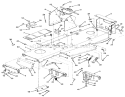 Frame Assembly Diagram and Parts List for 32-12O503 2000001-2999999 - 1992 Toro Lawn Tractor