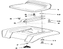 Seat Assembly (210-5 & 210-H) Diagram and Parts List for 32-12O503 2000001-2999999 - 1992 Toro Lawn Tractor