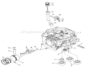 12.5hp Engine Cylinder Block Assembly Diagram and Parts List for 32-12O503 2000001-2999999 - 1992 Toro Lawn Tractor