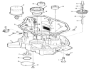 12.5hp Engine Oil Base & Pump Assembly Diagram and Parts List for 32-12O503 2000001-2999999 - 1992 Toro Lawn Tractor