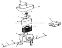12hp Engine Air Cleaner Assembly Diagram and Parts List for 32-12O5A1 1000001-1999999 - 1991 Toro Lawn Tractor