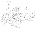 Electrical System Diagram and Parts List for 32-12O5A1 1000001-1999999 - 1991 Toro Lawn Tractor