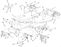 Frame, Sheet Metal And Covers Diagram and Parts List for 32-12O5A1 1000001-1999999 - 1991 Toro Lawn Tractor