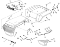 Page T Diagram and Parts List for 32-12O5A1 1000001-1999999 - 1991 Toro Lawn Tractor
