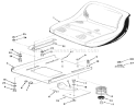 Seat And Suspension Diagram and Parts List for 32-12O5A1 1000001-1999999 - 1991 Toro Lawn Tractor
