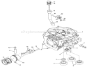12hp Engine Cylinder Block Assembly Diagram and Parts List for 32-12O5A1 1000001-1999999 - 1991 Toro Lawn Tractor