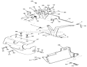 12hp Engine Governor Linkage And Cover Assembly Diagram and Parts List for 32-12O5A1 1000001-1999999 - 1991 Toro Lawn Tractor