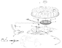 12hp Engine Ignition Assembly Diagram and Parts List for 32-12O5A1 1000001-1999999 - 1991 Toro Lawn Tractor