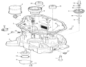 12hp Engine Oil Base And Pump Assembly Diagram and Parts List for 32-12O5A1 1000001-1999999 - 1991 Toro Lawn Tractor