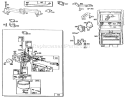 Carburetor And Air Cleaner Diagram and Parts List for 32-16BE01 1990 Toro Lawn Tractor