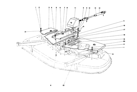 Part Location Diagram of 42-6360 Toro Deck Cover L.H.