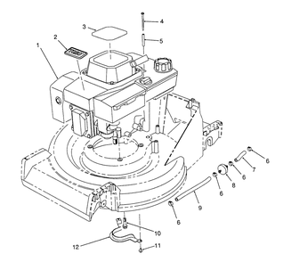 Engine Assembly Diagram and Parts List for 26622 0003101 - 0999999 Toro Lawn Mower