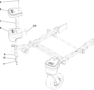 Part Location Diagram of 106-0871 Toro Decal-Warning, Counterweight