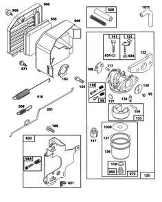 Engine Gts-150 77-8980 Diagram and Parts List for 20107 1000001 - 1999999 Toro Lawn Mower