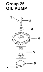 Oil Pump-Engine Kohler Model No. Mv16s-Type Ps56519 Diagram and Parts List for 30180 490731 - 499999 Toro Lawn Tractor Accessories