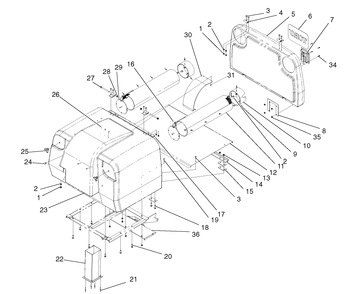 Part Location Diagram of 104-2417 Toro Bin-Grass